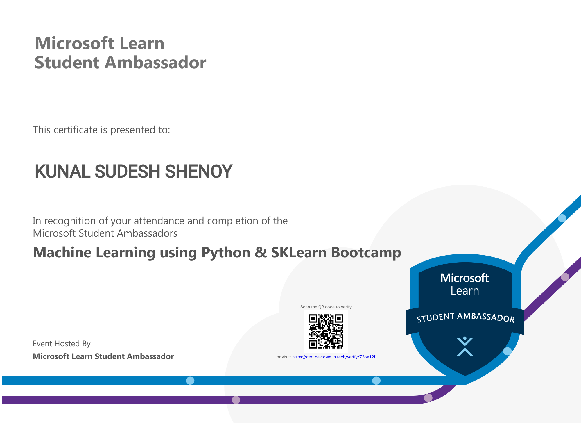 Machine Learning Using Python & Sklearn(MLSA)
